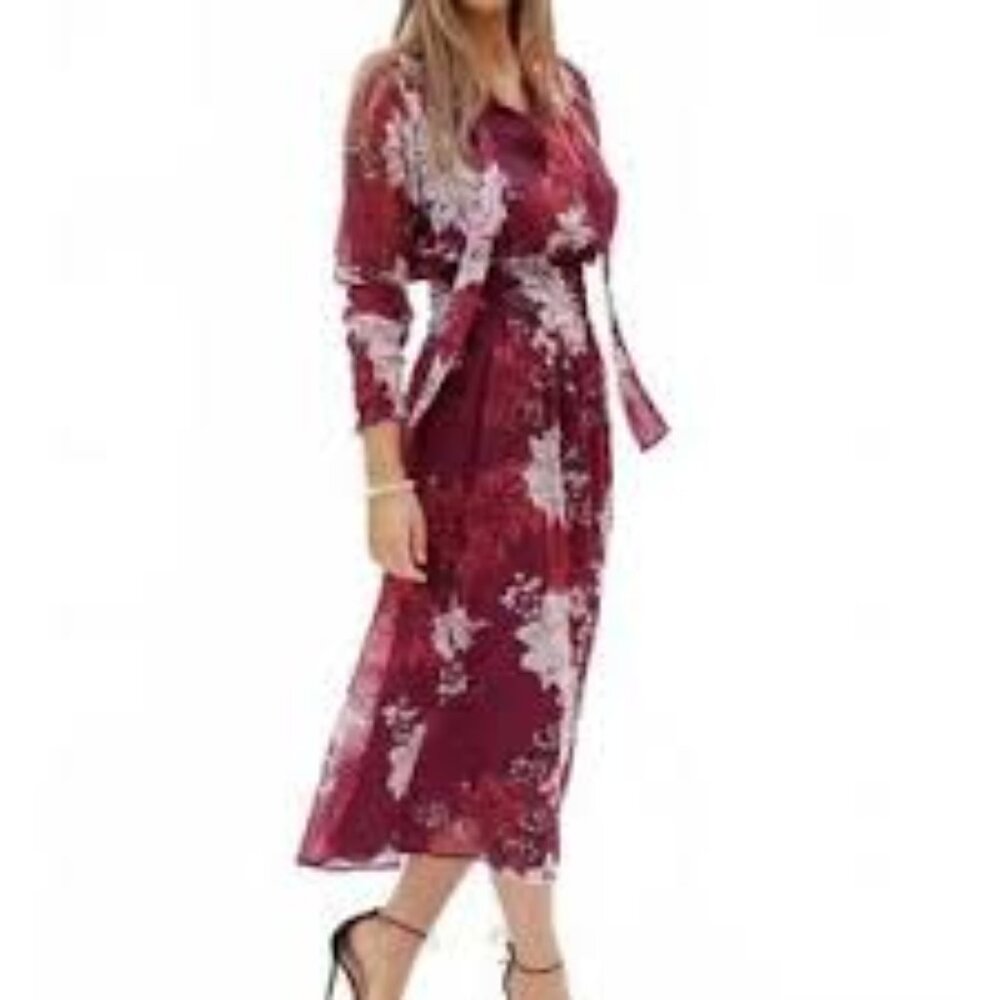 NWT Bishop + Young Dalia Print Cameo Midi Dress M